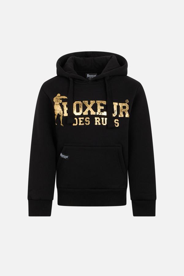 Black Hooded Sweatshirt Black-Gold