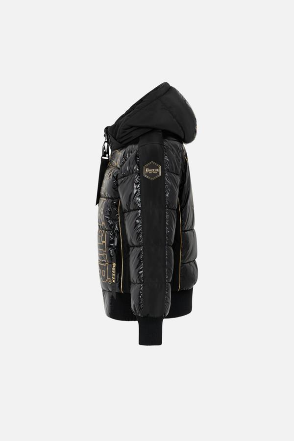 Logo Padded Jacket Black-Gold
