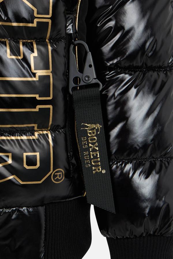 Logo Padded Jacket Black-Gold