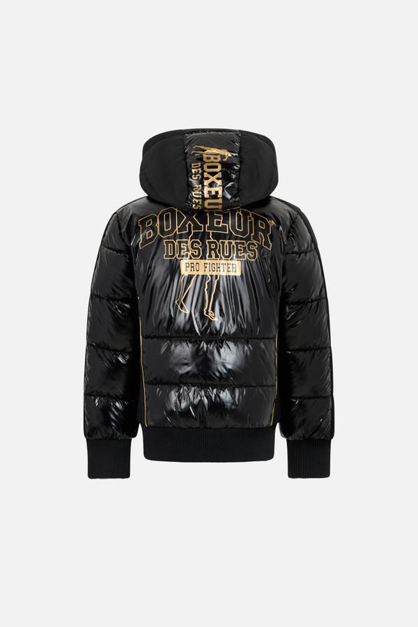 Logo Padded Jacket Black-Gold