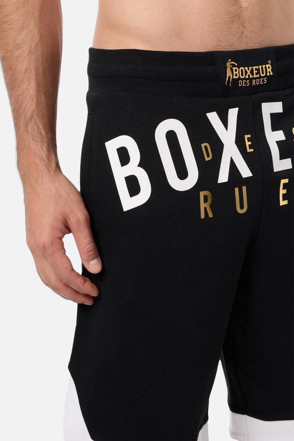 Black Front Logo Shorts Black-Gold