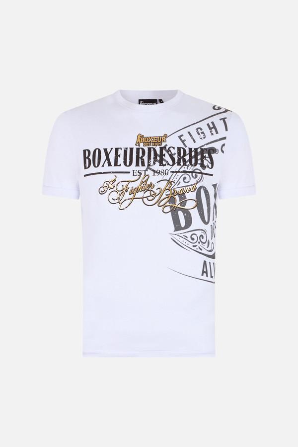 T-Shirt Bianca Girocollo Stampata