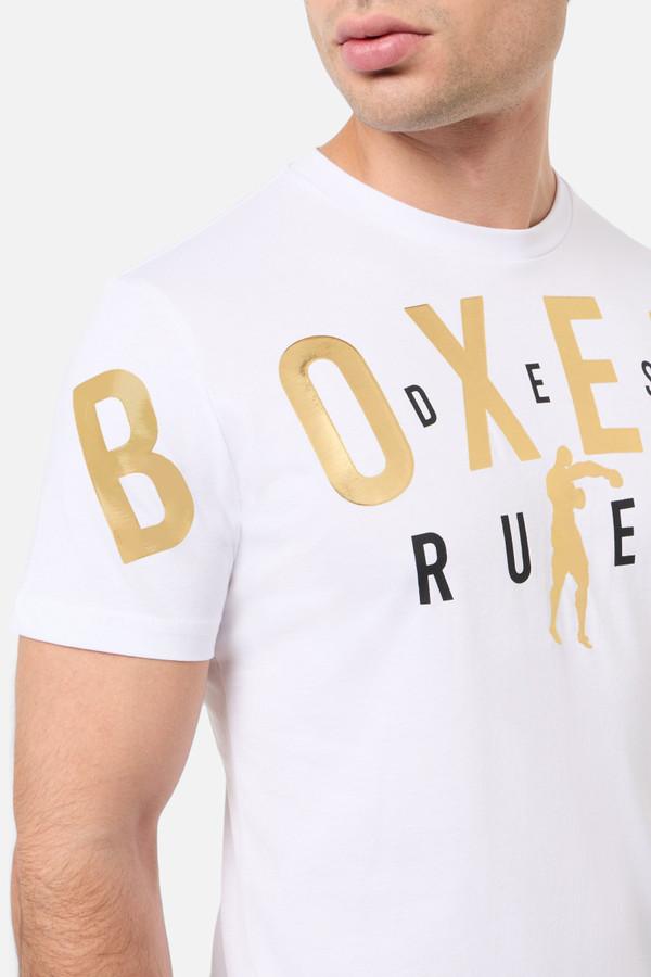 White Graphic T-Shirt White-Gold