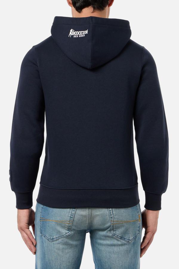 Midnight Full Zip Sweatshirt With Logo And Patch Midnight