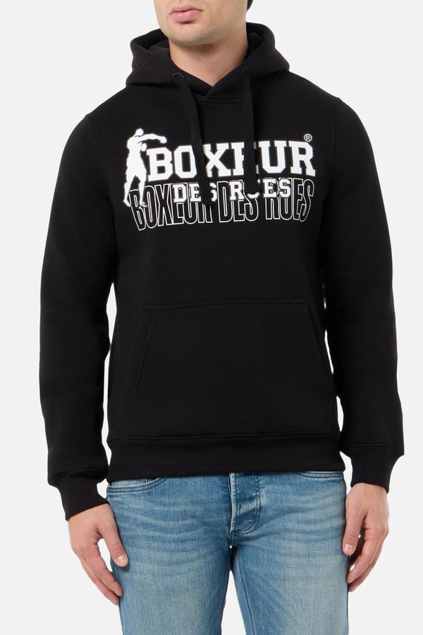 Black Hoodie With Frontal Revised Logo Black