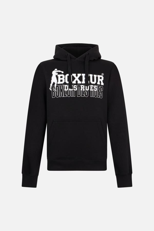 Black Hoodie With Frontal Revised Logo Black