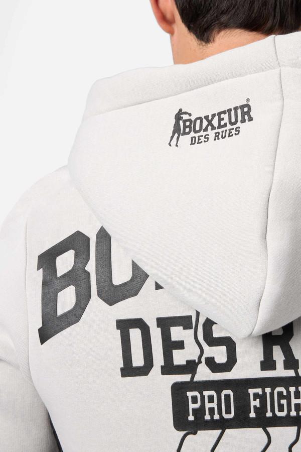 Grey And Black Full Zip Hoodie Sweatshirt Grey