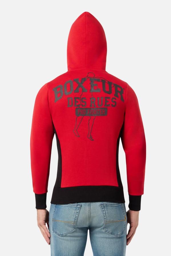 Red And Black Full Zip Hoodie Sweatshirt Red