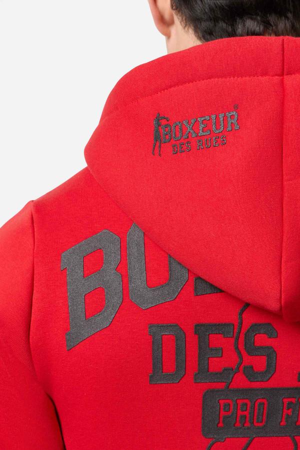 Red And Black Full Zip Hoodie Sweatshirt Red
