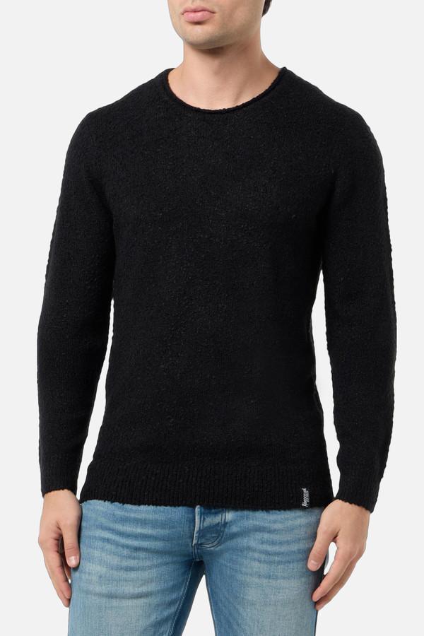 Maglione Mouline' Girocollo Nero