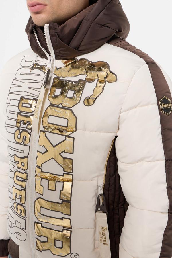 Butter Logo Padded Jacket With Gold Details Butter