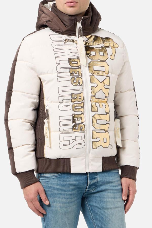 Butter Logo Padded Jacket With Gold Details Butter