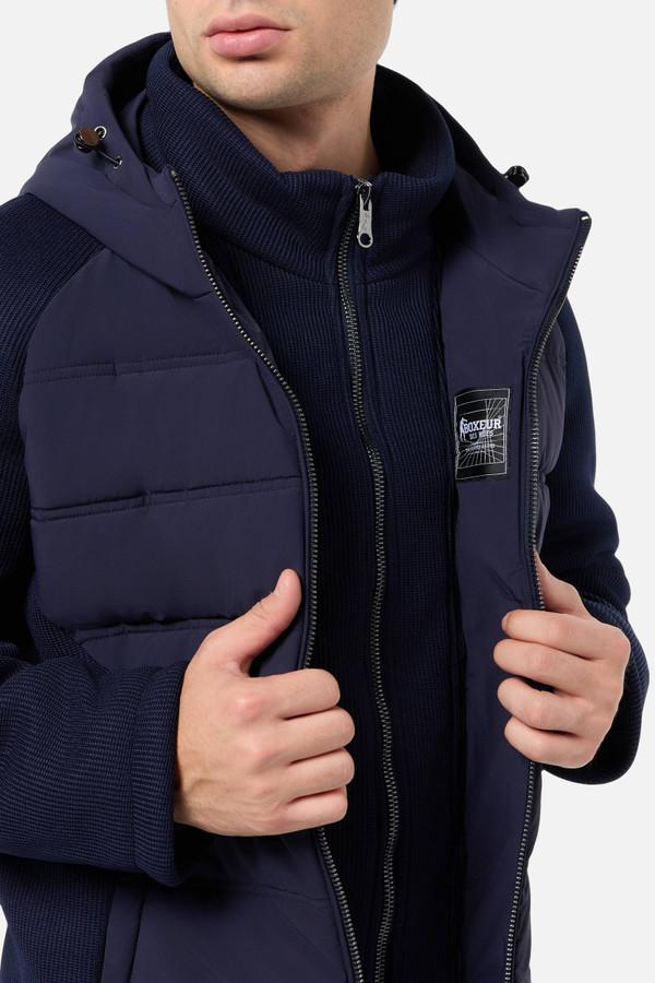 Giacca Imbottita Midnight Con Inserti In Tessuto Effetto Maglia