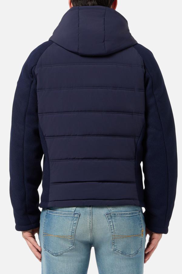 Giacca Imbottita Midnight Con Inserti In Tessuto Effetto Maglia