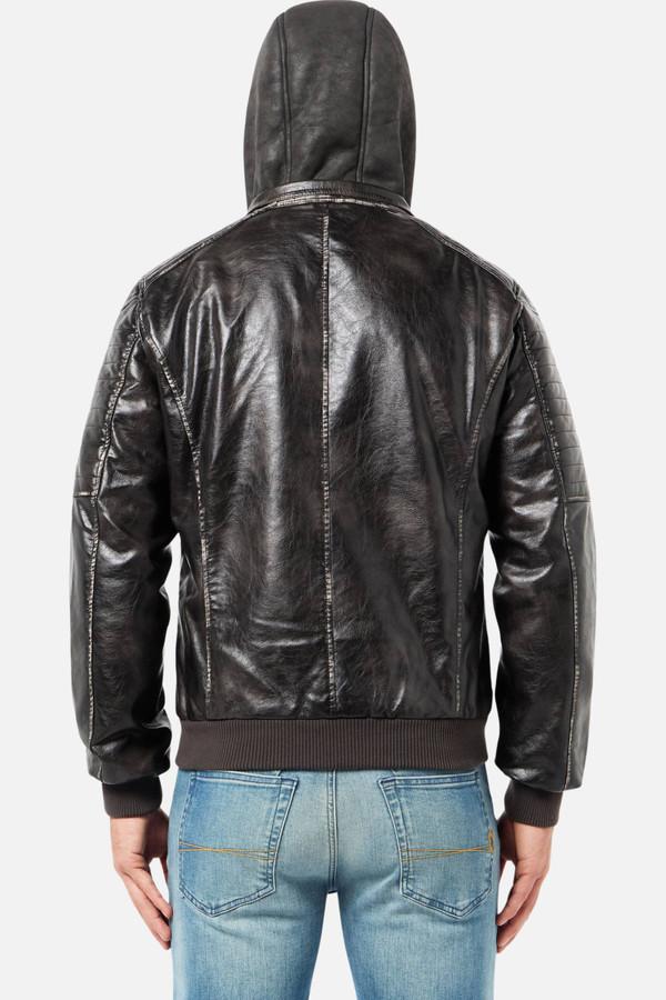 Giubbotto Nero In Finta Pelle