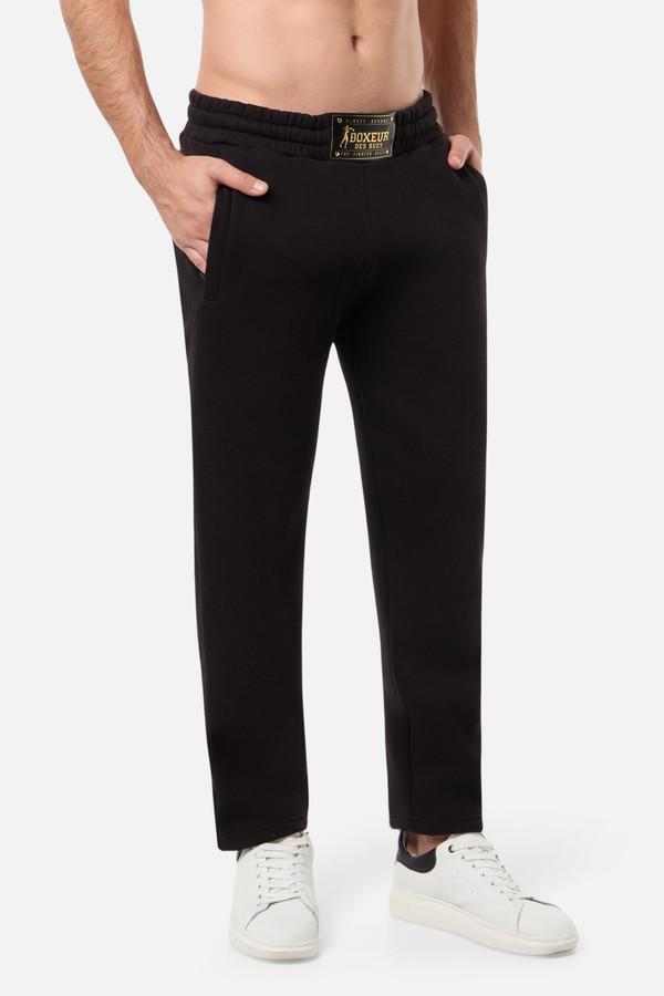 Black Sweatpant With Waistband Patch Black-Titanium