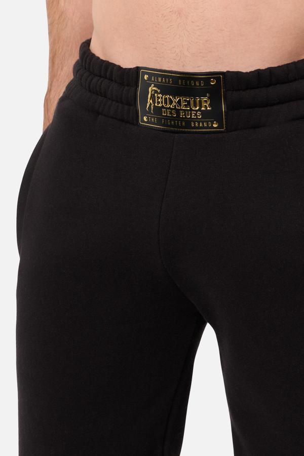 Black Sweatpant With Waistband Patch Black-Titanium