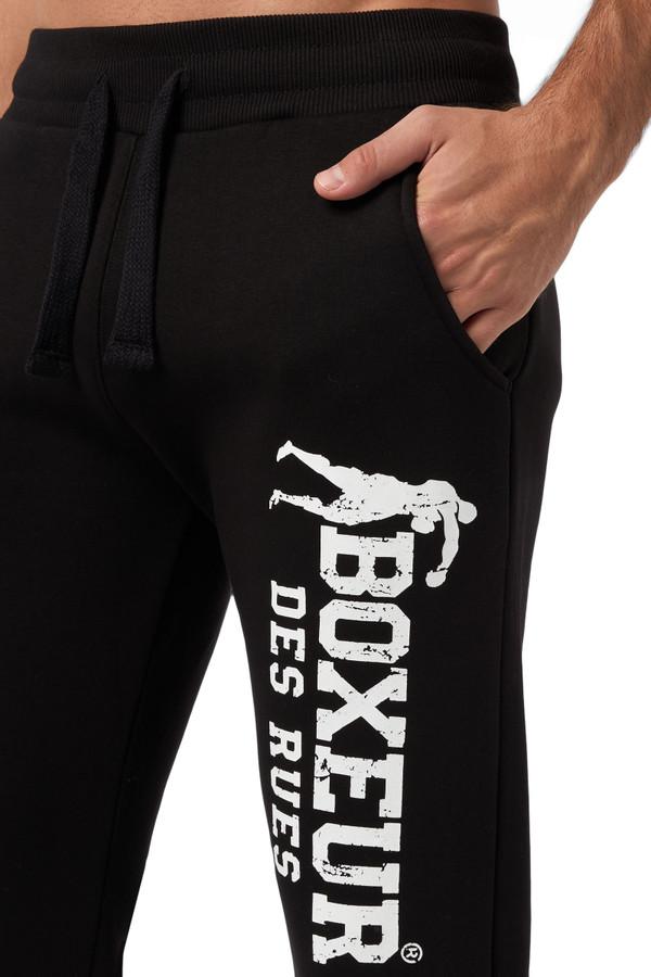 Black Slim Fit Sweatpant With Logo Black-White