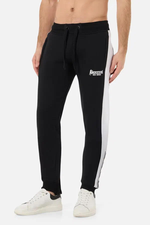 Black Long Sweatpants With Inserts Black
