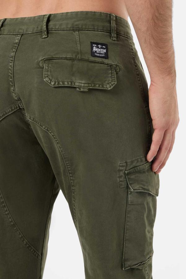 Military Green Man Cargo Stretch Pants Military Green