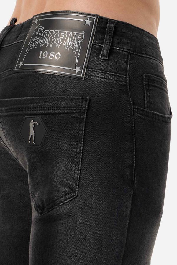 Jeans Stile Motocicletta Dark Grey