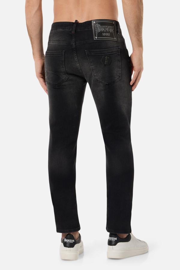 Jeans Stile Motocicletta Dark Grey