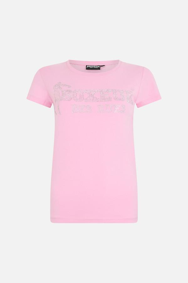 T-Shirt Candy Pink Con Strass
