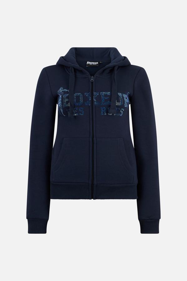 Midnight Zip Hoodie With Logo Midnight