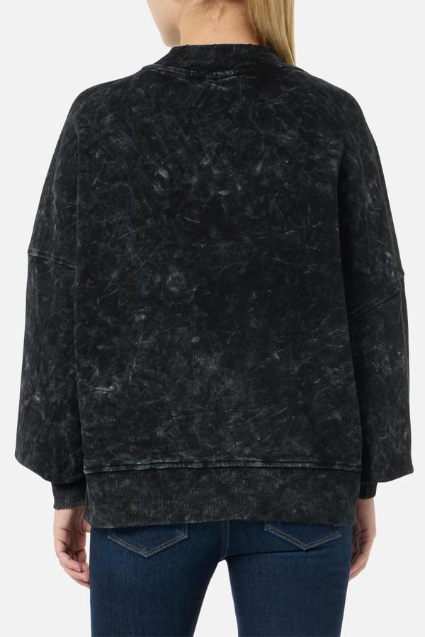 Felpa Girocollo Acid Wash