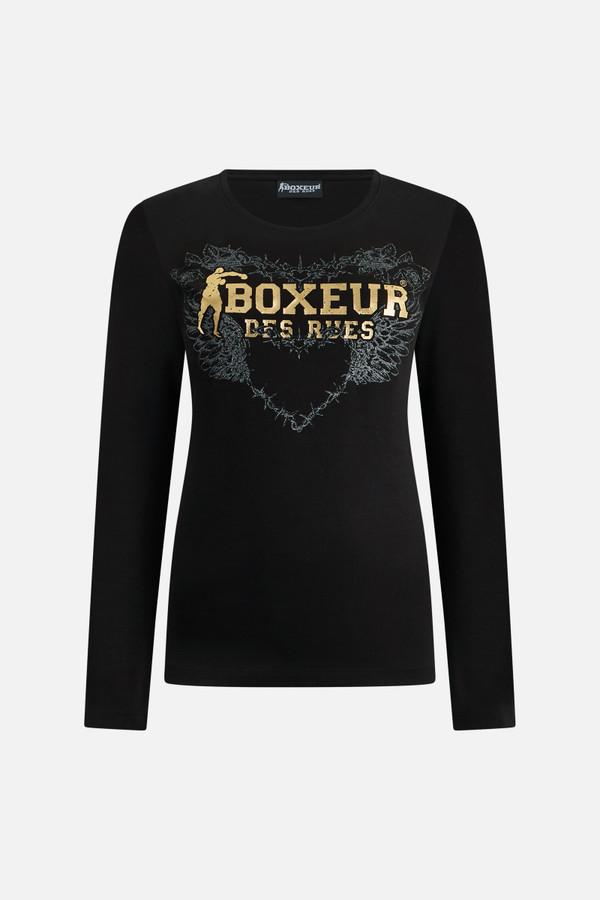 Black And Gold Long Sleeve T-Sirt Black-Gold