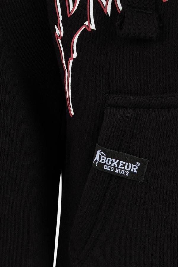 Felpa Nera Con Cappuccio - Black