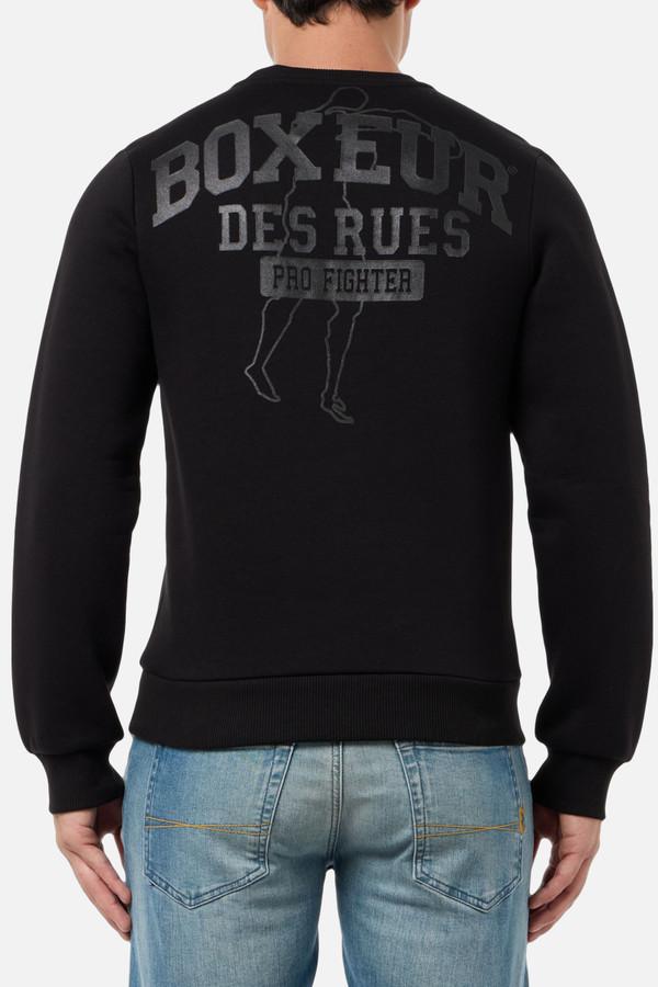 Black Round Neck Sweatshirt Black