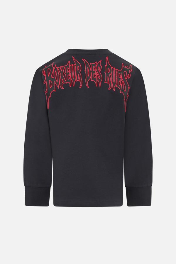 T-Shirt Antracite A Manica Lunga