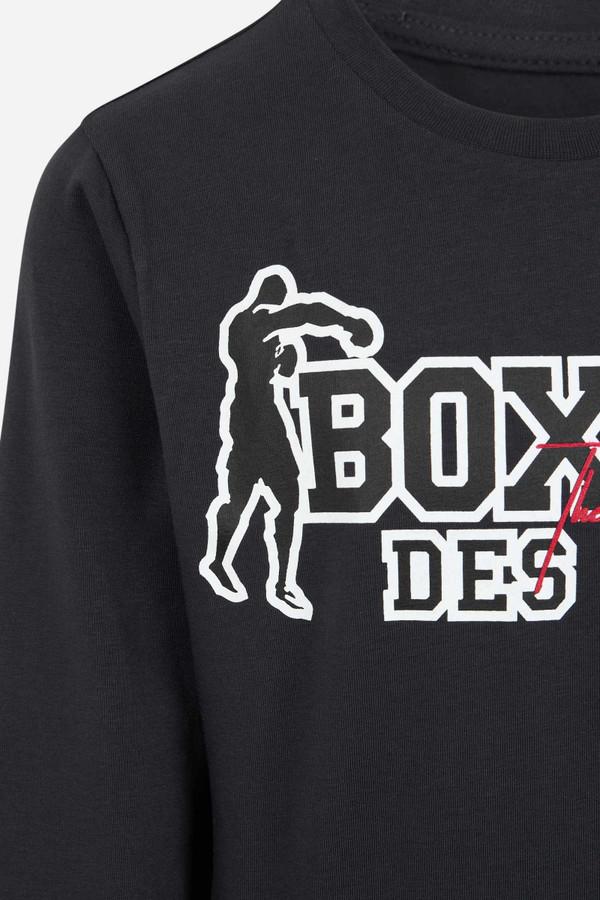 T-Shirt Antracite A Manica Lunga