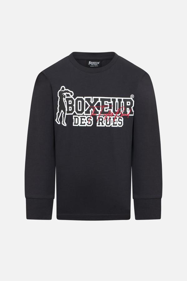 T-Shirt Antracite A Manica Lunga