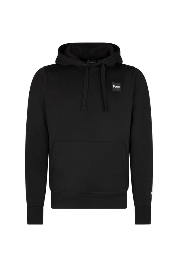 Felpa Con Cappuccio E Patch Nera