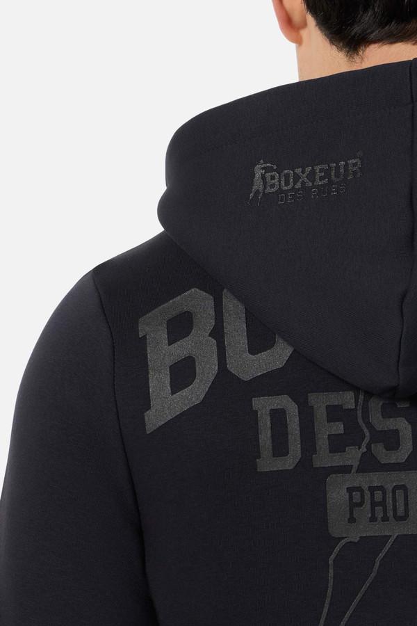 Anthracite And Black Full Zip Hoodie Sweatshirt Anthracite