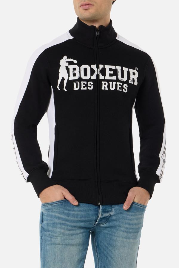 Black High Neck Sweatshirt With Contrast Inserts Black