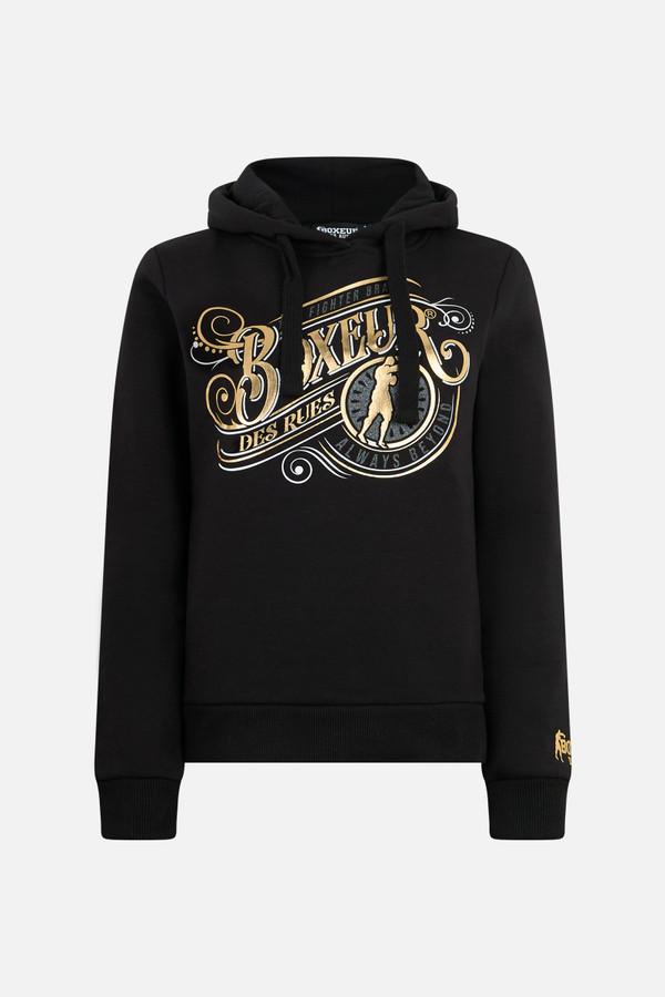 Black And Gold Hoodie Sweatshirt Black-Gold