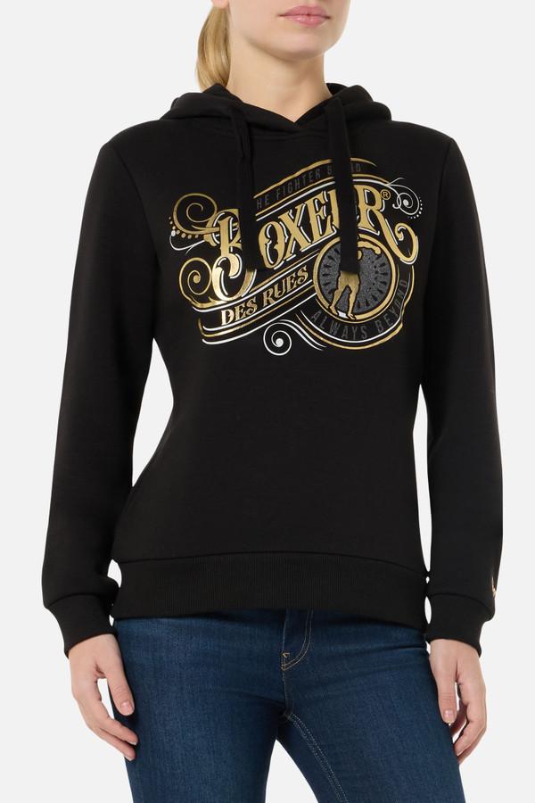 Black And Gold Hoodie Sweatshirt Black-Gold