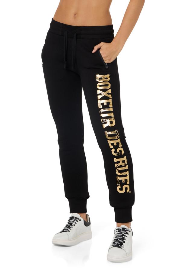 Pantalone Logo Nero e Oro