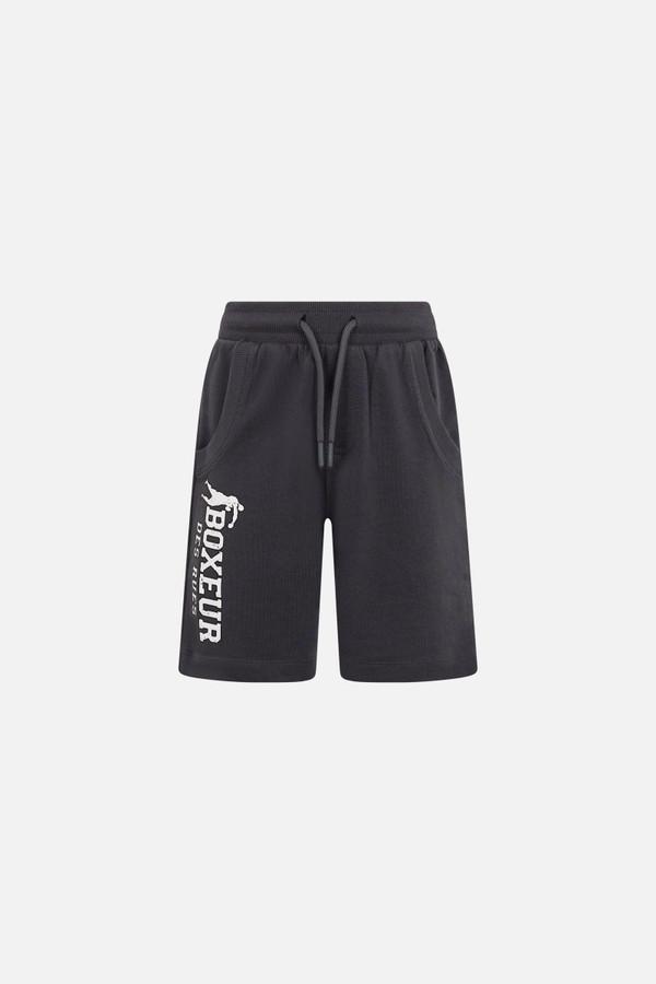 Pantaloncino Antracite Con Logo