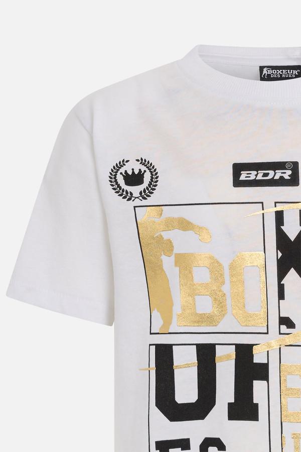 T-Shirt Graficata White-Gold