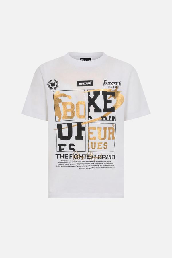 T-Shirt Graficata White-Gold