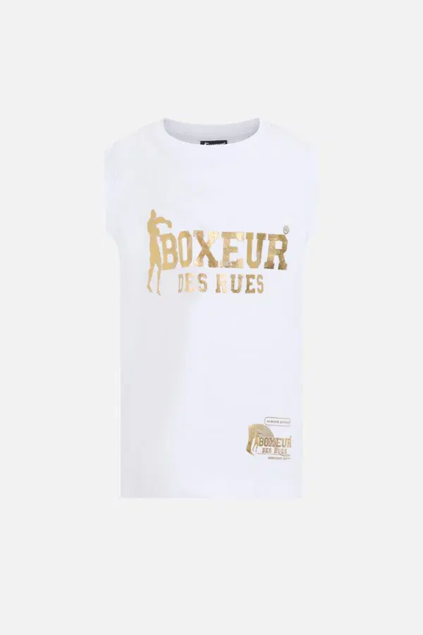 White Gold Logo Tank Top White-Gold