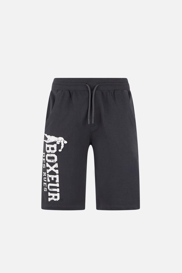 Anthracite Shorts With Logo Anthracite