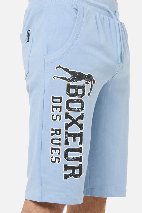 Sky Blue Shorts With Logo Sky Blue