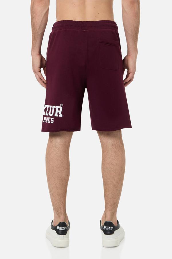 Burgundy Shorts With Logo Burgundy
