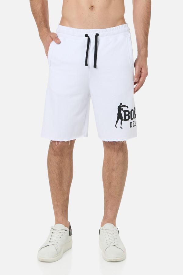 White Shorts With Logo White