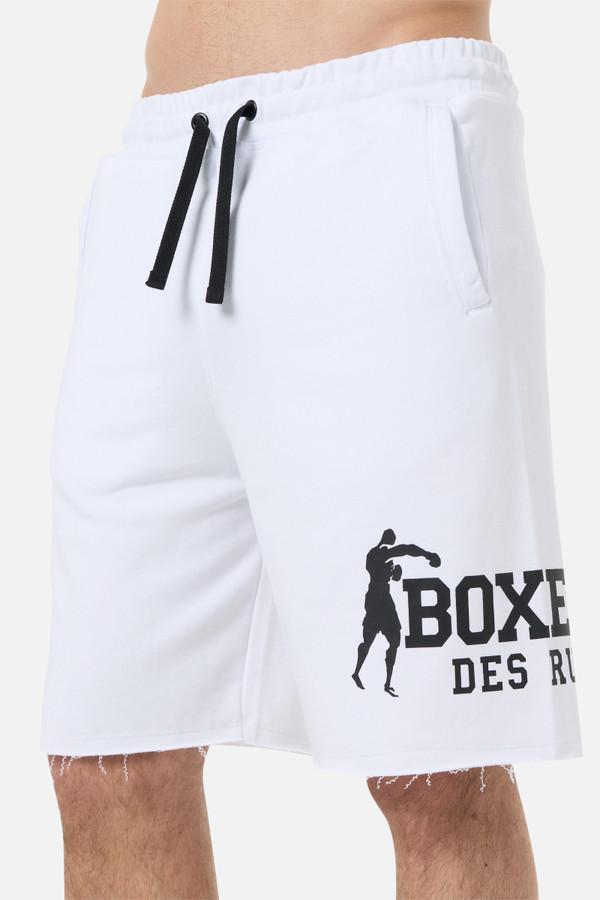 White Shorts With Logo White